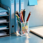 QYUVK But Did You Document It Acrylic Cosmetic Pencil Holder Cup, Pen Holder - Image 4