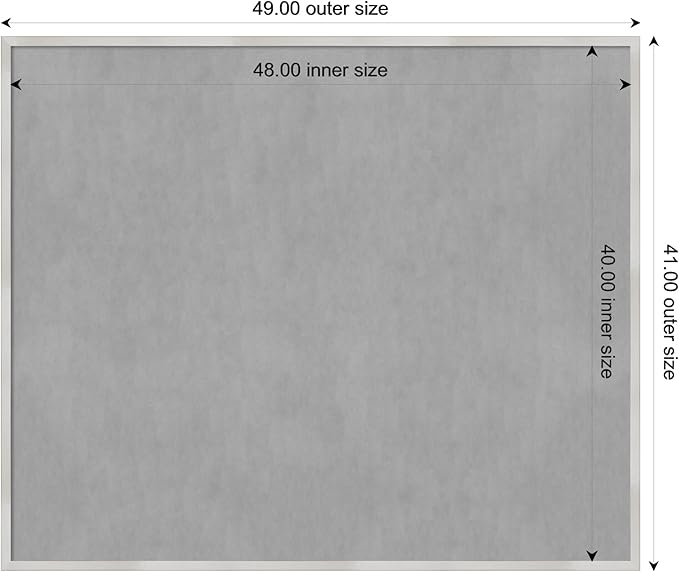 Amanti Art Silver Framed Magnetic Board 41x49 Oversize Vision Board - Image 4