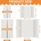 Henoyso 8 Pcs 14 x 22 Inch White Trifold Poster Board Large Tri Fold - Image 2