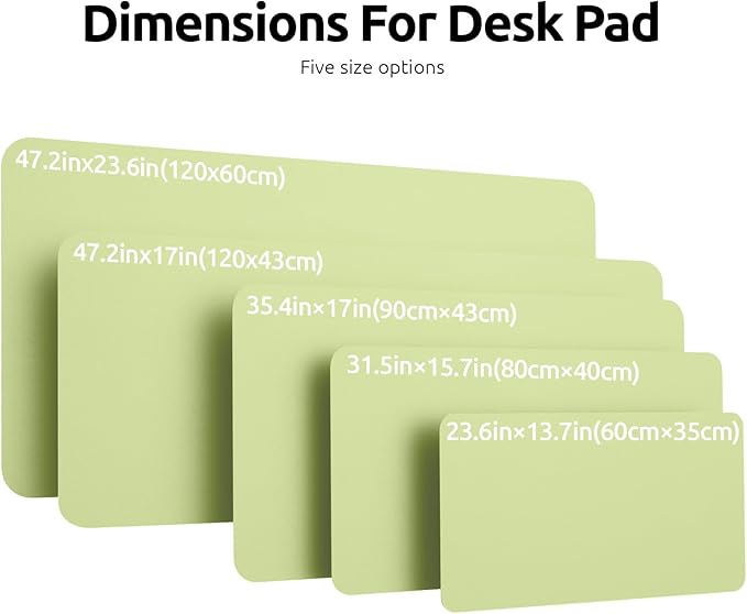 YSAGi Leather Desk Protector, Office Mat, Large Mouse Mat, Non-Slip PU Leather - Image 8