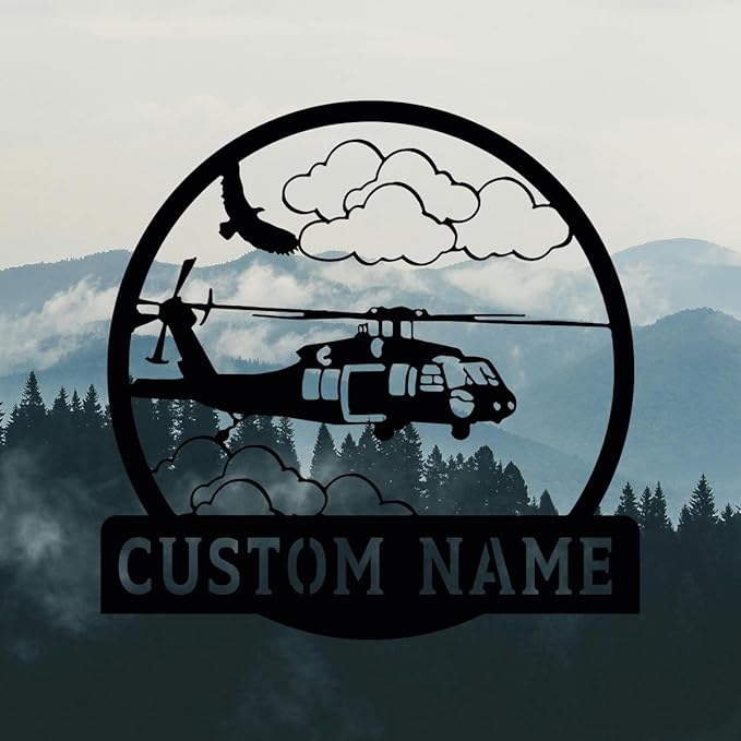 Personalized Metal Airplane Wall Art, Airplane Name Sign, Customized Pilot Name - Image 3