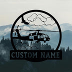 Personalized Metal Airplane Wall Art, Airplane Name Sign, Customized Pilot Name - Image 3