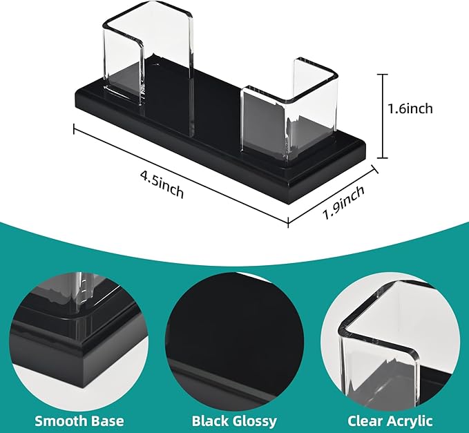 PecMuikee Business Card Holder for Desk，Acrylic Business Card Display Stand - Image 2