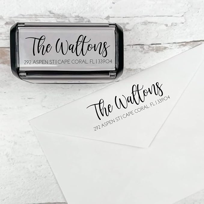 Self Inking Modern Address Stamps | Custom Return Address Stamper by 904Custom