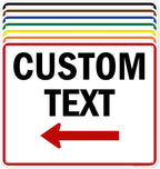 Custom Arrow, Custom Directional Sign, Left Arrow, 24x30 Inches, 55 mil thick