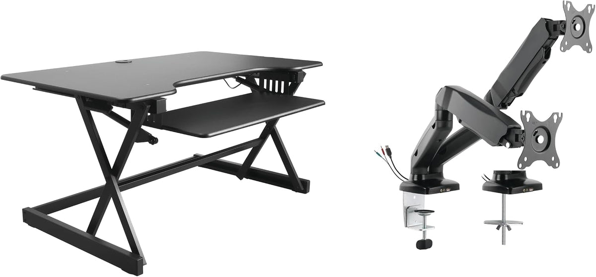 Rocelco 40" Height Adjustable Standing Desk Converter