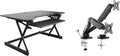 Rocelco 40" Height Adjustable Standing Desk Converter by Rocelco