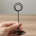TecUnite 24 Pieces 3.35 Inch Table Number Holder Place Card Photo Holder - Image 2