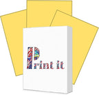 Print It - Vellum Bristol Colored Cardstock Cover Paper, 67 Lb, 8.5" X 11” by Unknown