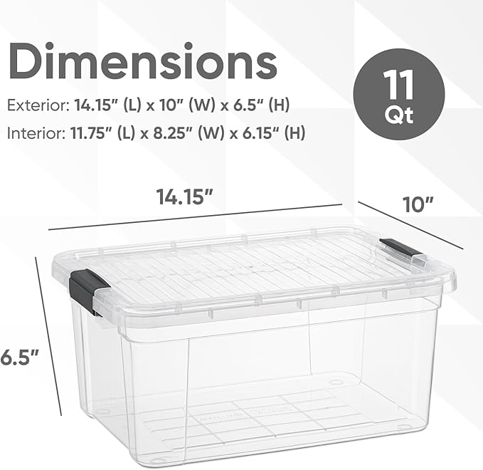 Superio Clear Storage Boxes - Image 2