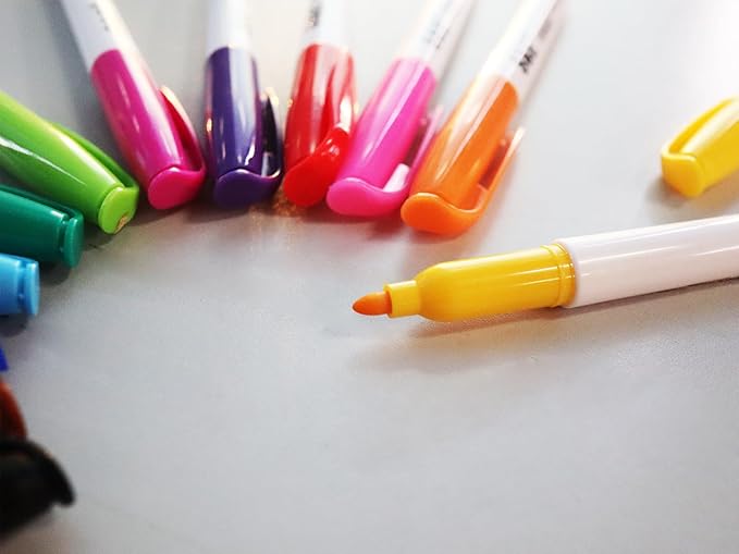 S & E TEACHER'S EDITION 96 Pcs Dry Erase Markers Colored markers 12 Assorted - Image 4