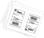 BESTEASY 16000 Round Corner Half Sheet Self Adhesive Shipping Labels by BESTEASYLABELPRINTER