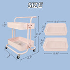 Ufriandz 2 Tier Short Rolling Cart - Image 4