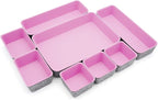 Welaxy desk drawer organizers tray felt storage bin caddy by Welaxy