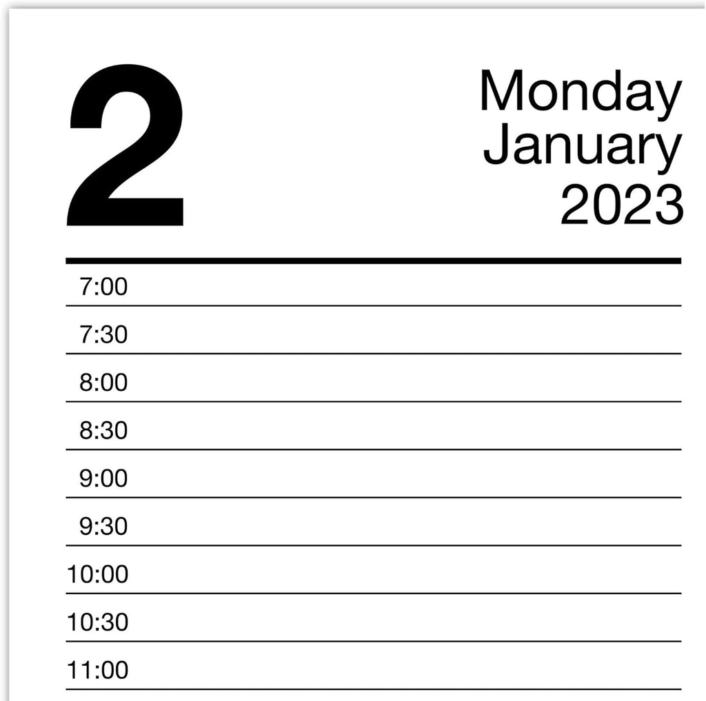 AT-A-GLANCE 2023 Daily Desk Calendar Refill, 3-1/2" x 6", Loose Leaf (E71750)