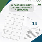 OfficeGear Shelf Edge Labels 38x105mm Custom Printable A4 Card - Image 2
