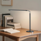 sibrille metal led desk lamp, 16" dimmable desk on a desk or shelf