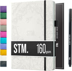 Bullet Dotted Journal Dot Grid Notebook | A5 Daily Journaling Notebooks by ScribblesThatMatter