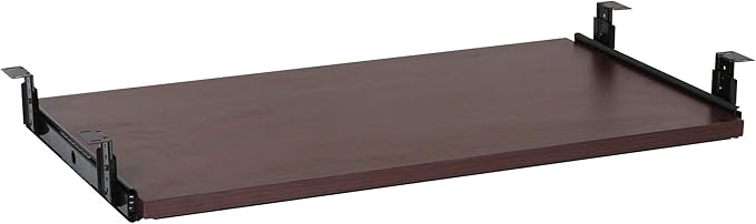 Lorell Mahogany Laminate Keyboard Tray - Image 3