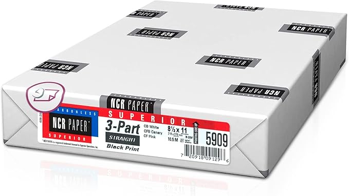 NextDayLabels - Superior Carbon-less NCR, Pre Collated Paper, 500 Sheets Per by NextDayLabels