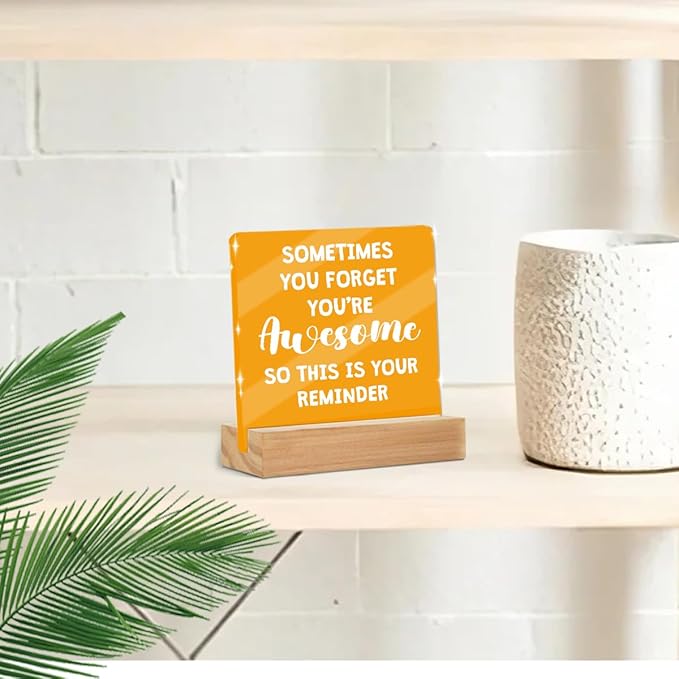 Motivational Reminder Quotes Desk Decor Acrylic Sign, Inspirational - Image 5