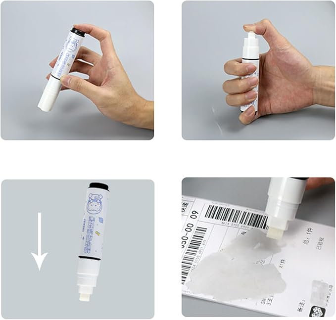 MEELYHOME Thermal Paper Correction Liquid Pen, Quick Drying Correction Fluid - Image 2