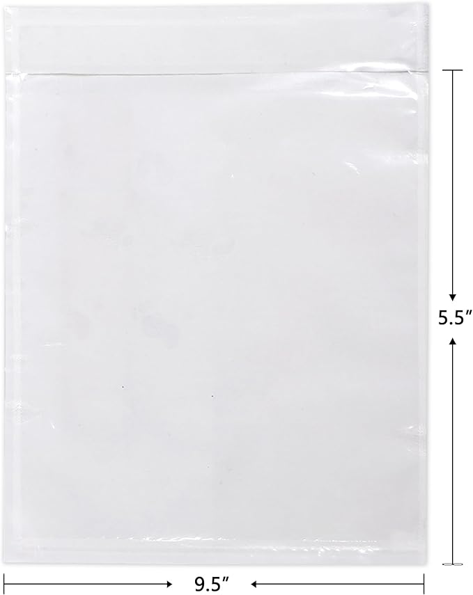 iMailer - 200 PCS 9.5"x12" Packing List Pouch- Clear Plastic Envelopes - Image 2