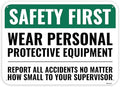 1PC Safety Sign, 14 x 10 Inches by Venicor