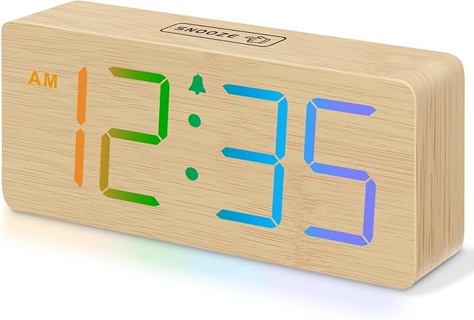 DreamSky Wooden Digital Alarm Clock by DreamSky
