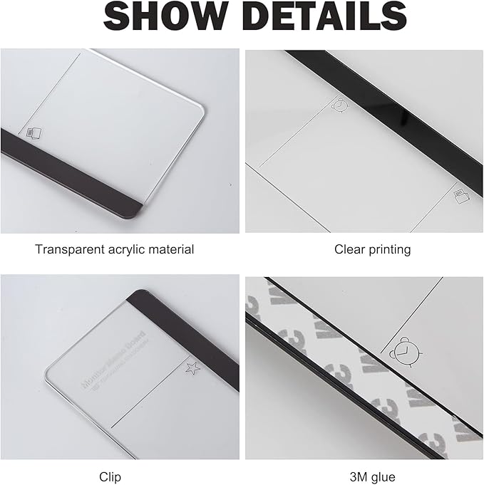 Office Desk Accessories 2pcs Multifunction Computer Monitor Memo Board - Image 3