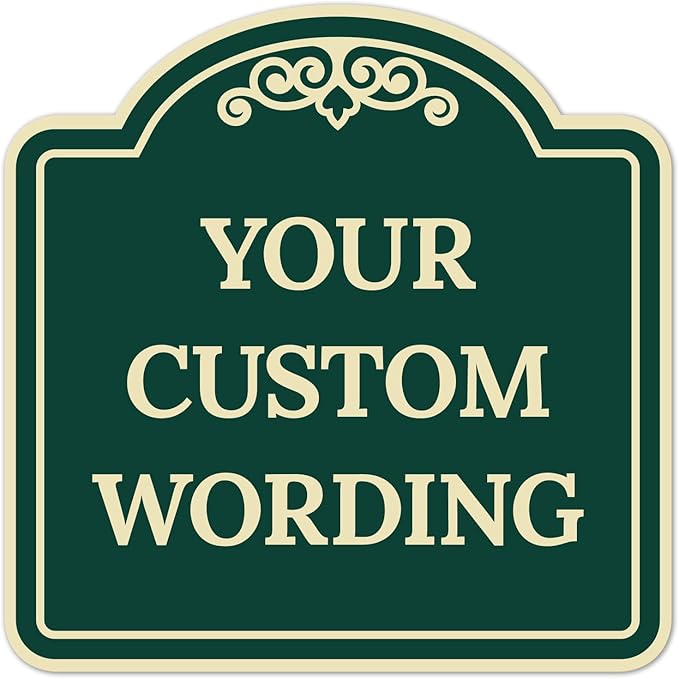 Custom Decorative Sign, Personalized Metal Sign by SigoSigns