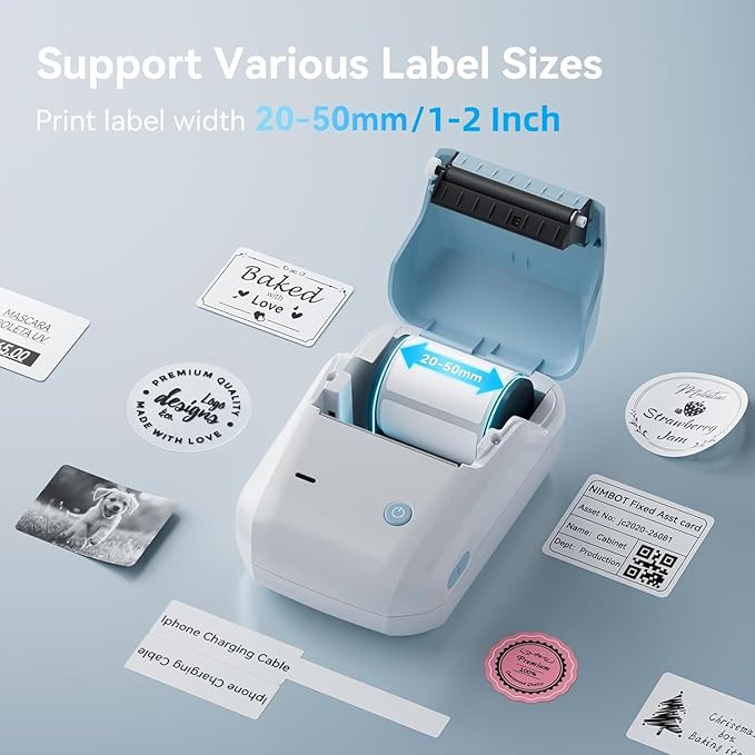 NIIMBOT B1 Label Maker with 3 Roll Tapes, 2 Inch Portable Thermal Label Printer - Image 6