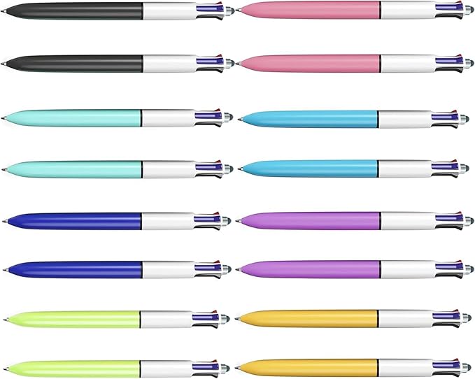 Aosrpvoi 16-Pack Multicolor Ballpoint Pens by Unknown