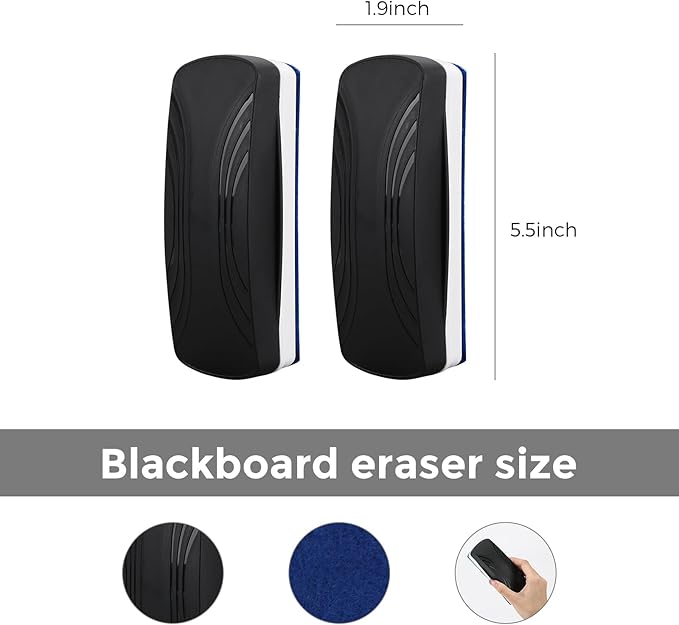 Ddaowanx Whiteboard Eraser, Magnetic Dry Erase Eraser, Glass Board Eraser - Image 3