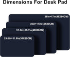 PU Leather Desk Pad Protector Gaming Mouse Pad Non Slip Desk Mat - Image 7