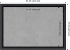 Amanti Art Black Framed Magnetic Board 27x39 Large Vision Board - Image 4