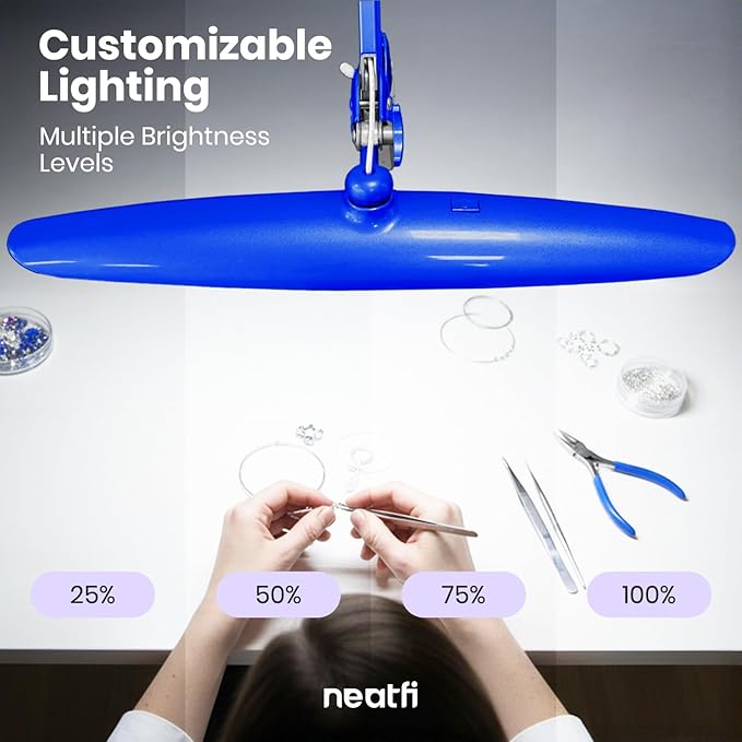 Neatfi XL 2, 200 Lumens LED Task Lamp, 24W Super Bright Desk Lamp, 4 Level - Image 8