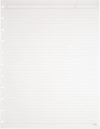 TUL Custom Note-Taking System Discbound Refill Pages, 8.5" x 11" Narrow Ruled, Letter Size, 100 Pages (50 Sheets), White
