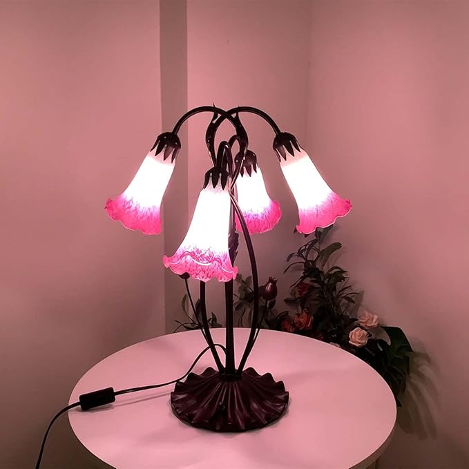 Bieye LS02 Lily Flower Blown Glass Lampshade - Image 5