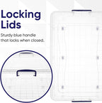 Superio Storage Bins with Lids, Stackable Totes, BPA Free, Odor Free, Organizer - Image 5