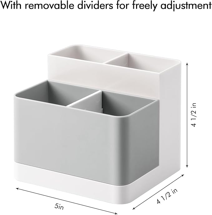 Poeland Desktop Storage Organizer Pencil Card Holder Box Container - Image 5