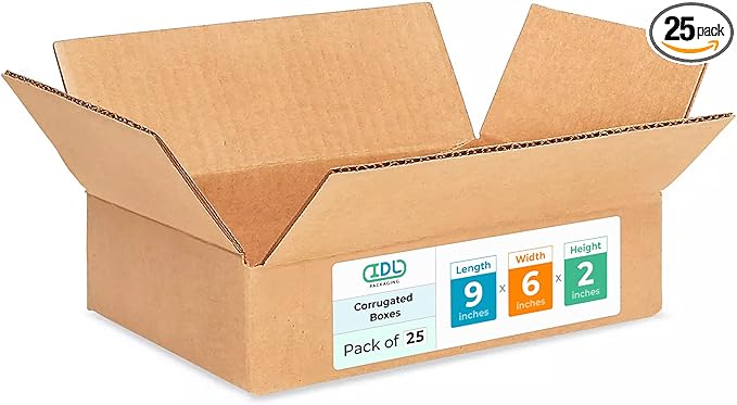 IDL Packaging - B-962-25 Small Corrugated Shipping Boxes 9"L x 6"W x 2"H – by IDLPackaging