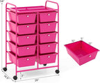 GLACER 10 Drawer Rolling Cart, Storage Cart - Image 3