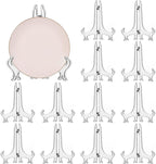 LonlyEagle 12 Pack 7 Inch Clear Plastic Easels or Stand/Plate Holders to by LonlyEagle
