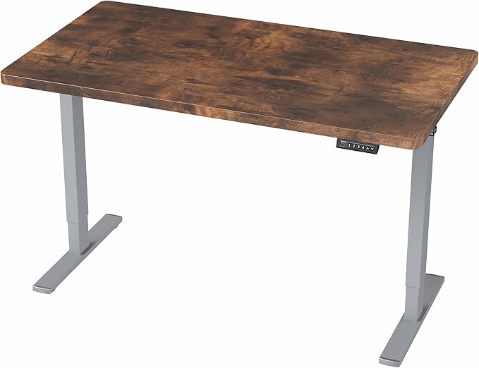 VIVO Electric 43 x 24 in Rustic Standing Desk, Memory Height Adjustment - Image 9
