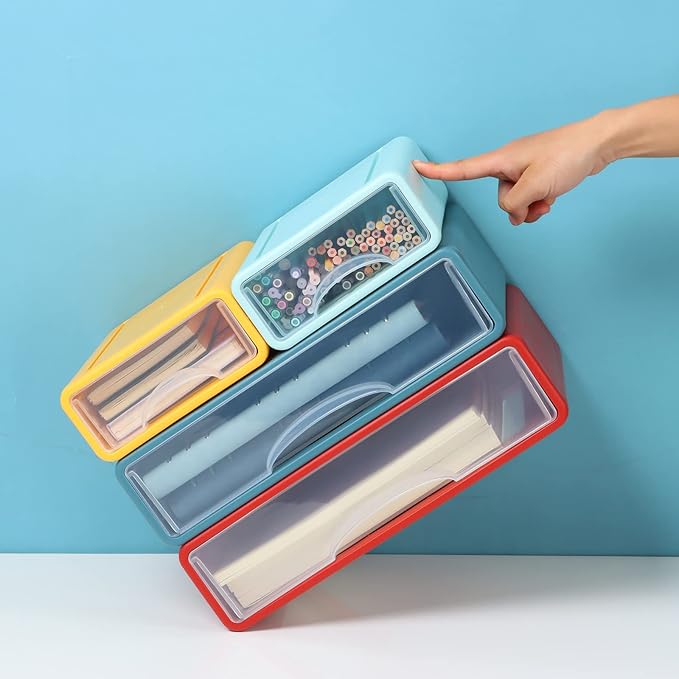 OSteed Desktop Drawers for Paper, Stackable Office Storage Drawers for Desk - Image 5
