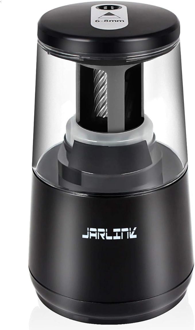 JARLINK Electric Pencil Sharpener, Heavy-Duty Helical Blade to Fast Sharpen by JARLINK