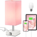 pink touch table lamp for bedroom - dimmable, main product view