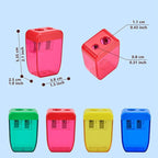 AUSTARK 4Pcs Pencil Sharpeners Manual - Image 2