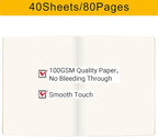 EUSOAR Notebook Journal, 6 Packs Large A4 8.5" x 11" 40 Sheets/ 80 Pages - Image 3